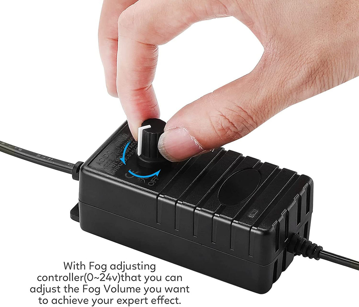 MystiGlow™ 12-LED Mist Maker – Coloured Ultrasonic Mist for Halloween, Décor & Water Features 🎃✨