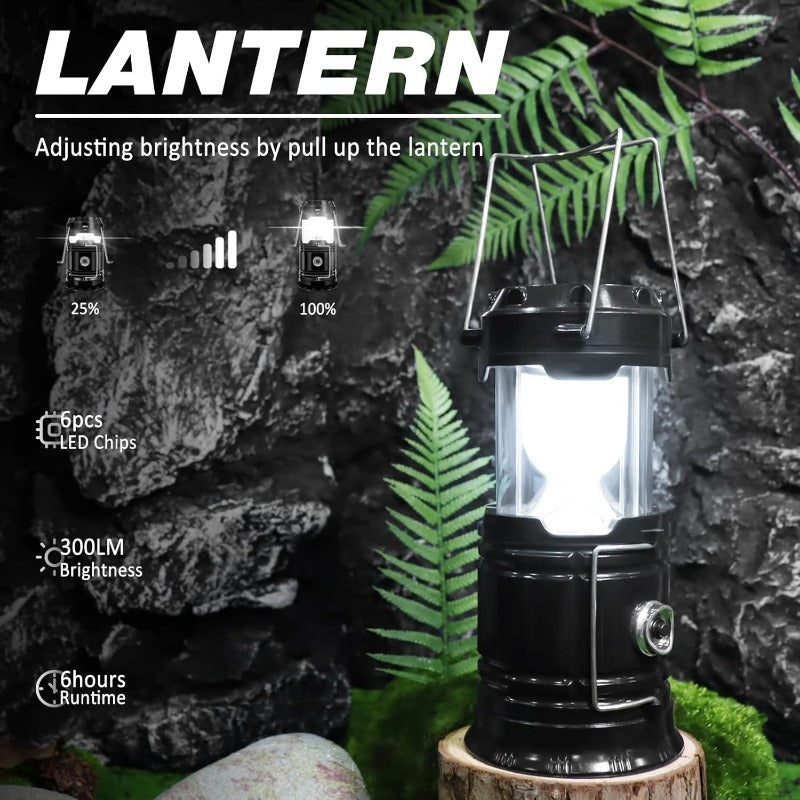 LumiTrail™ Solar & USB Emergency Camping Lantern