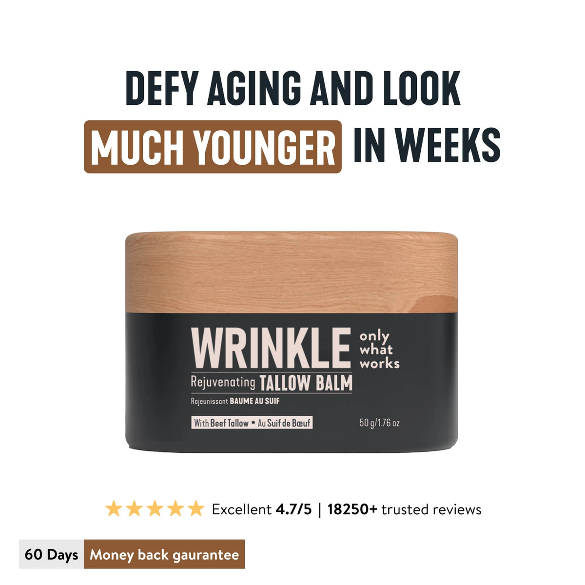 TallowVeil™ Wrinkle Care Balm