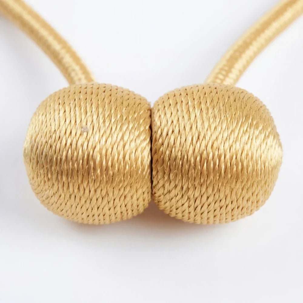DrapeNest™ Magnetic Curtain Tiebacks