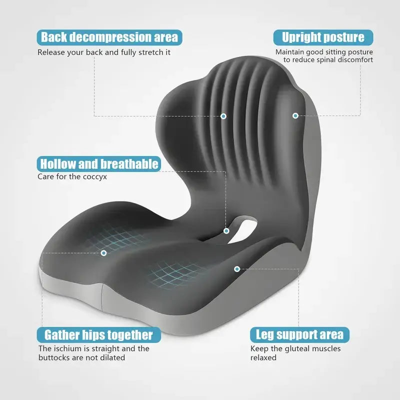 ErgoRest™ Ergonomic Seat Cushion with Back Support