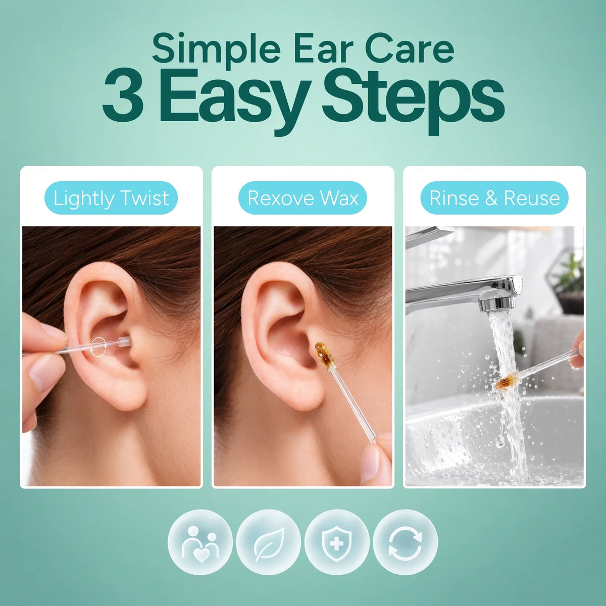 EarEase™ Reusable Wax-Removal Ear Wands
