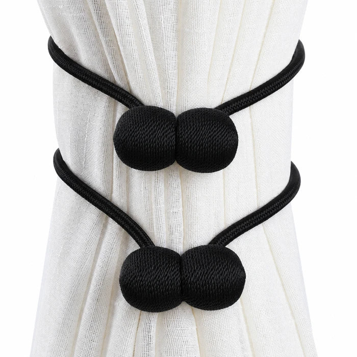 DrapeNest™ Magnetic Curtain Tiebacks
