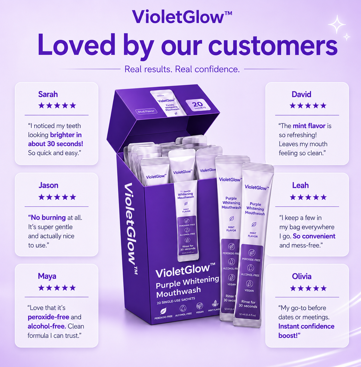 VioletGlow™ Purple Color-Correcting Mouthwash