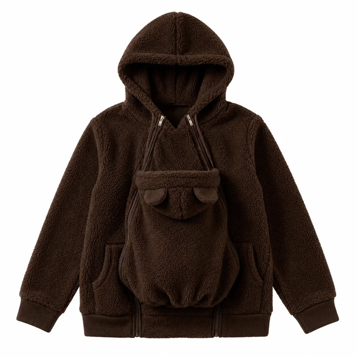 MamaNest™ Cozy Babywearing Sherpa Hoodie