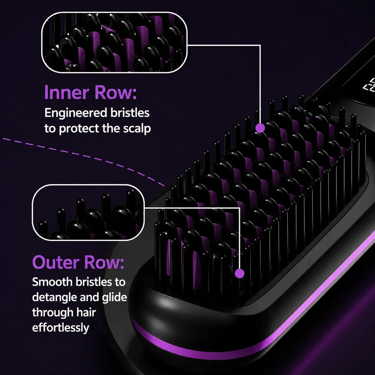 SilkGlide™ Cordless Straightening Brush