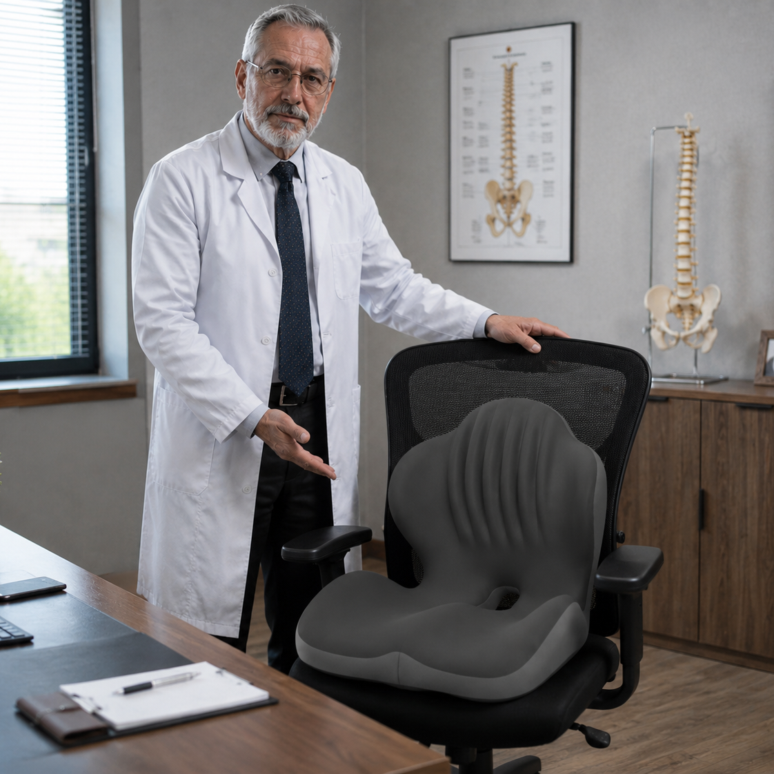 ErgoRest™ Ergonomic Seat Cushion with Back Support