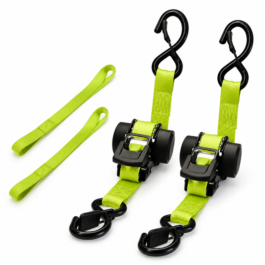 StrapSwift™ Self-Retracting Ratchet Straps