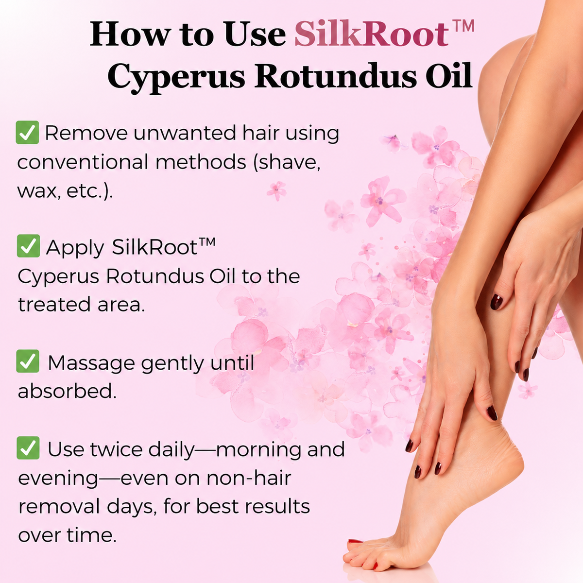 SilkRoot™ Cyperus Rotundus Hair Reduction Oil