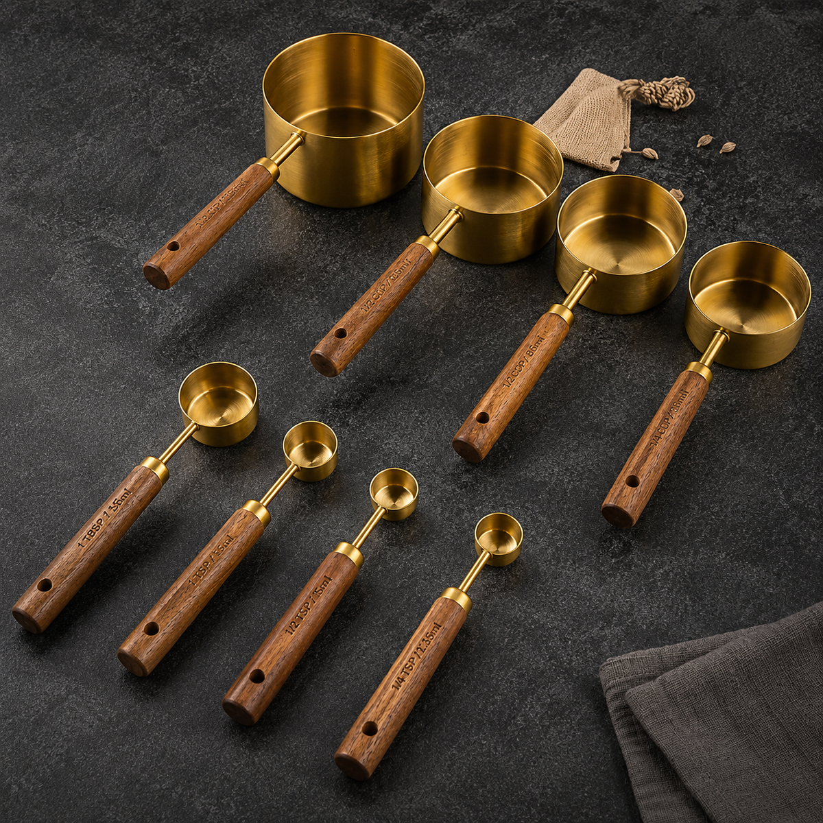 MeasureCraft™ 8-Piece Culinary Measuring Set