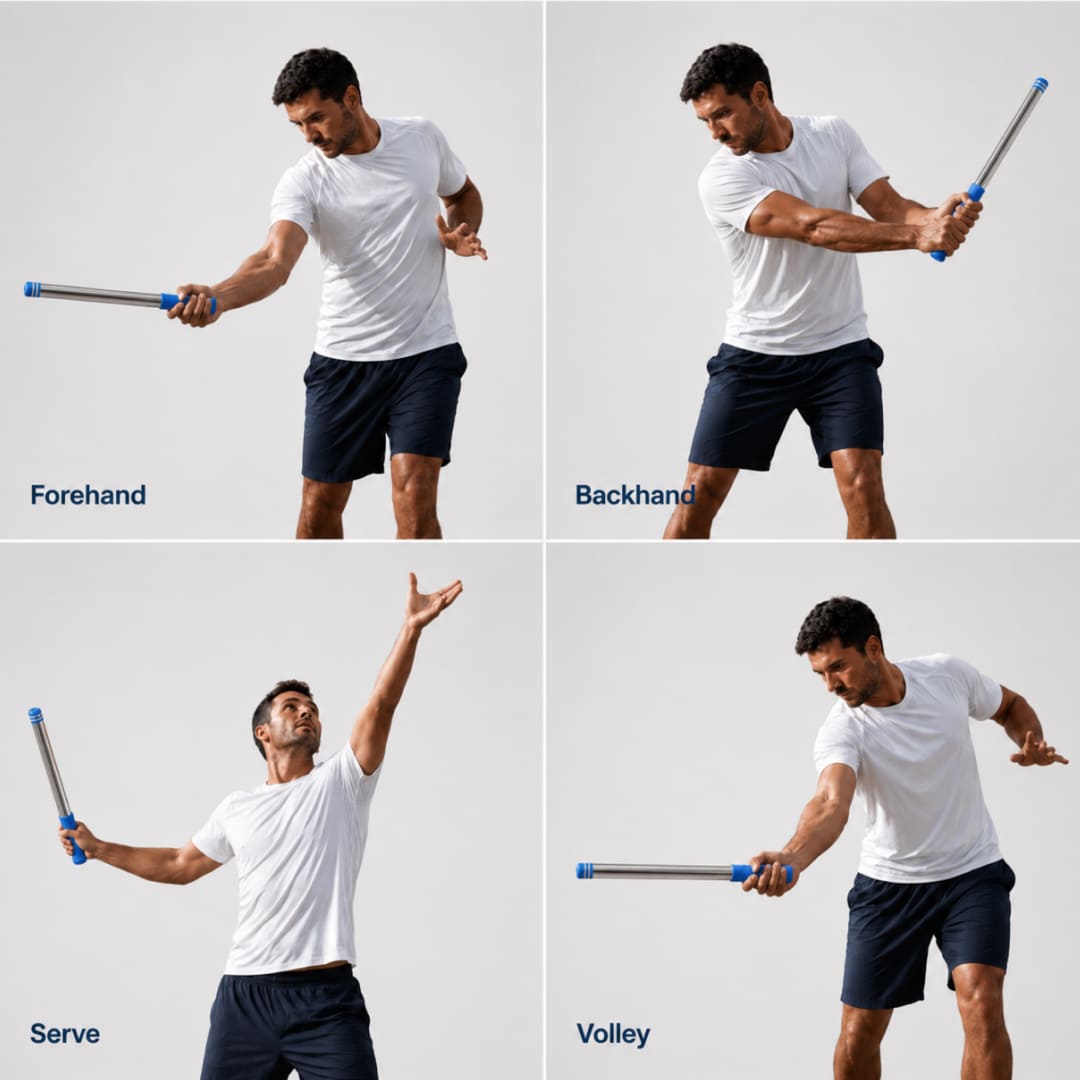 SwingSnap™ Tennis Swing Training Aid