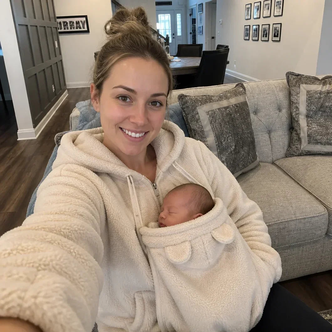 MamaNest™ Cozy Babywearing Sherpa Hoodie