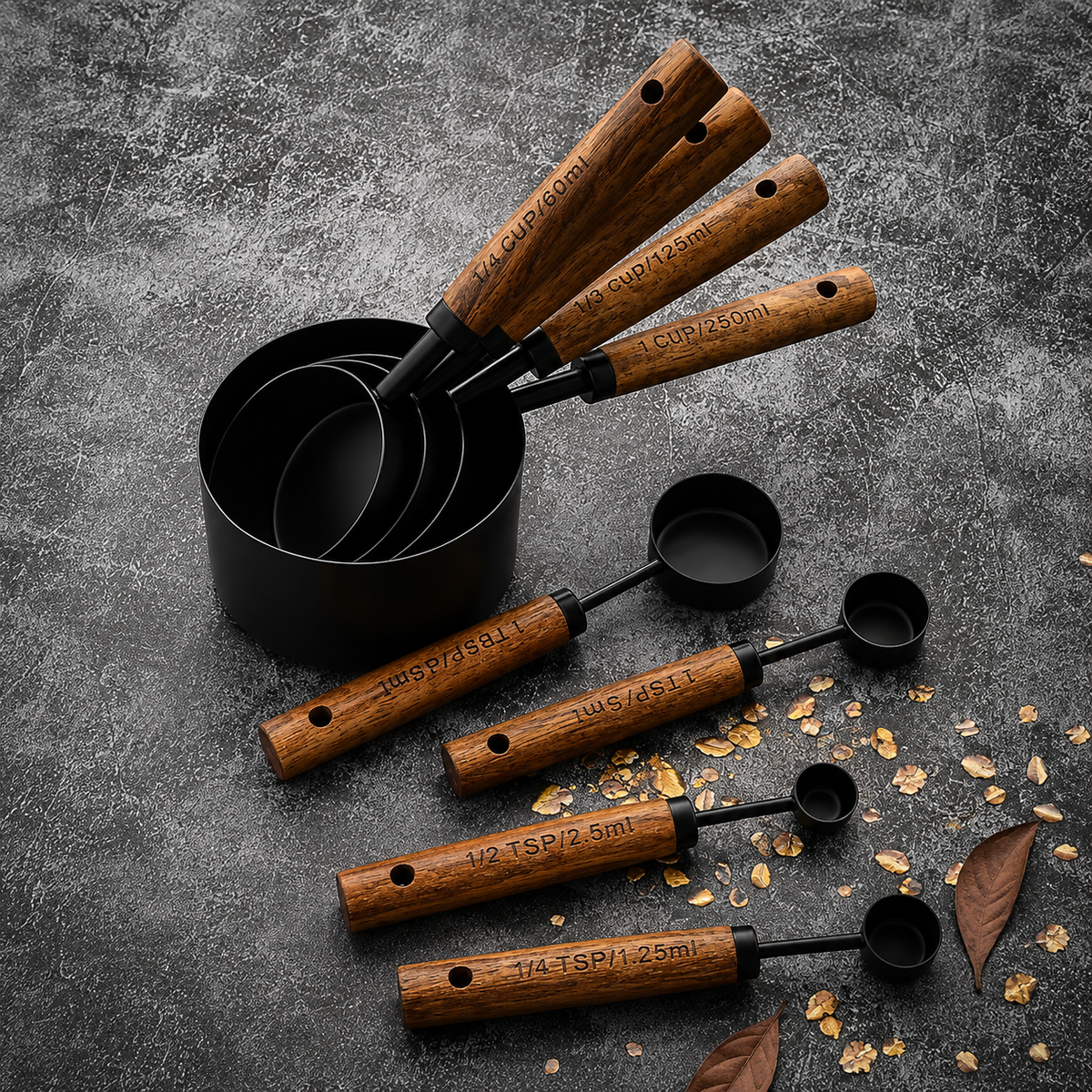 MeasureCraft™ 8-Piece Culinary Measuring Set