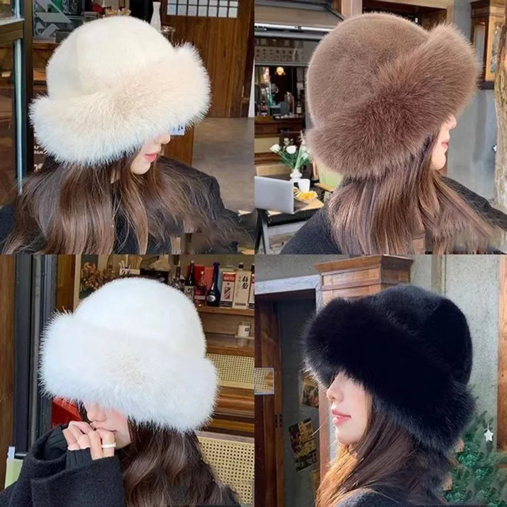 FurLuxe™ Elegant Faux Fur Winter Hat