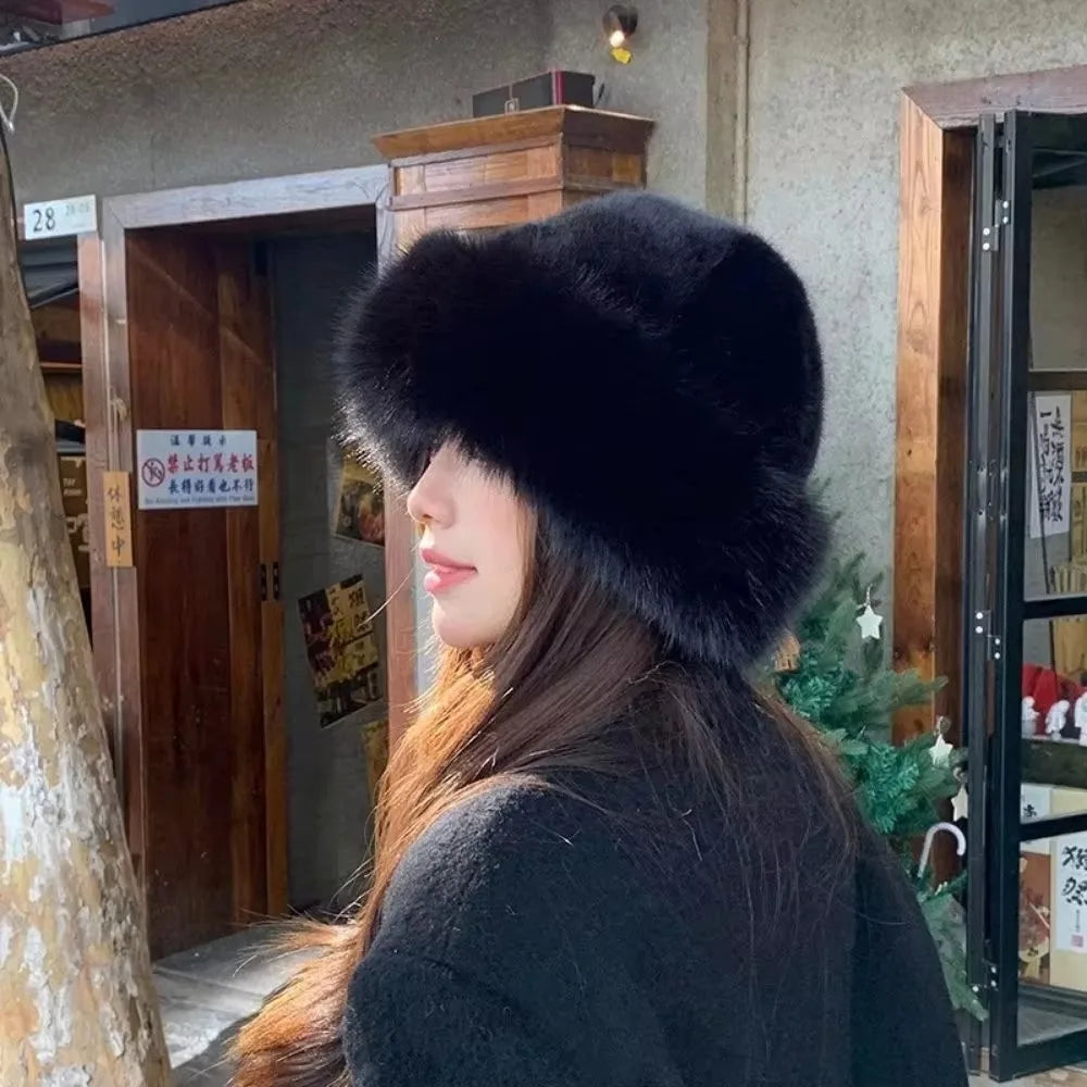 FurLuxe™ Elegant Faux Fur Winter Hat