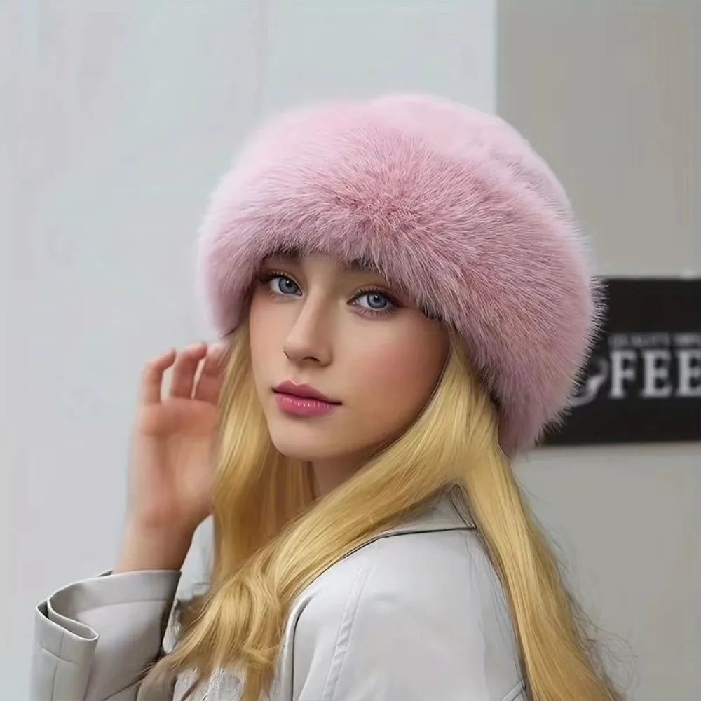 FurLuxe™ Elegant Faux Fur Winter Hat