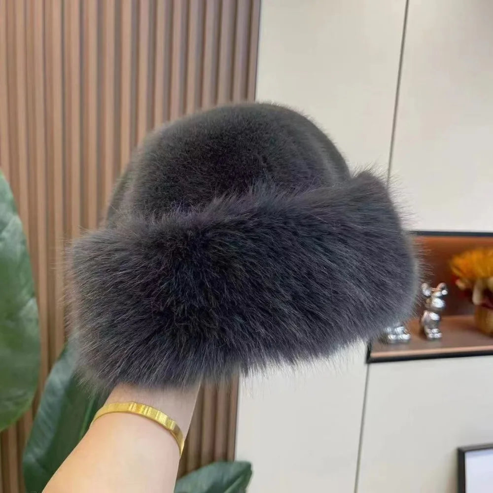 FurLuxe™ Elegant Faux Fur Winter Hat