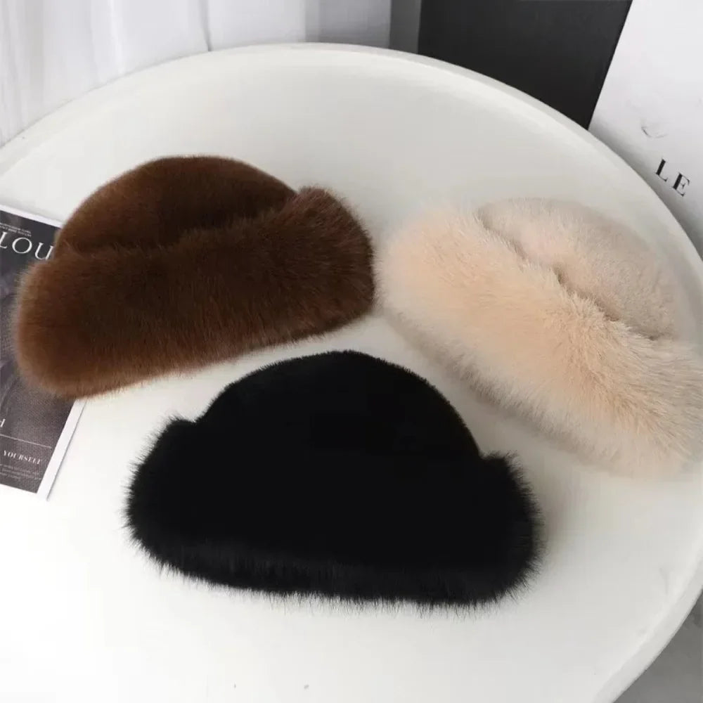 FurLuxe™ Elegant Faux Fur Winter Hat