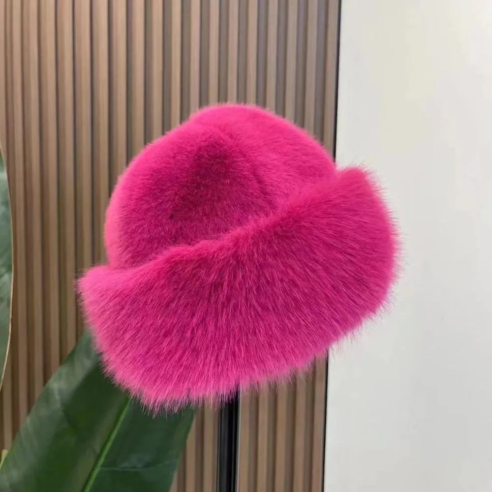 FurLuxe™ Elegant Faux Fur Winter Hat