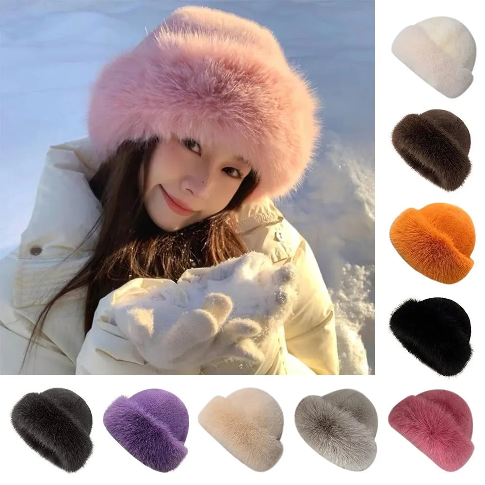 FurLuxe™ Elegant Faux Fur Winter Hat