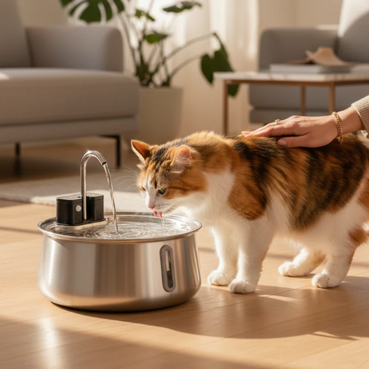 PurrFlow™ Cordless Cat Water Fountain