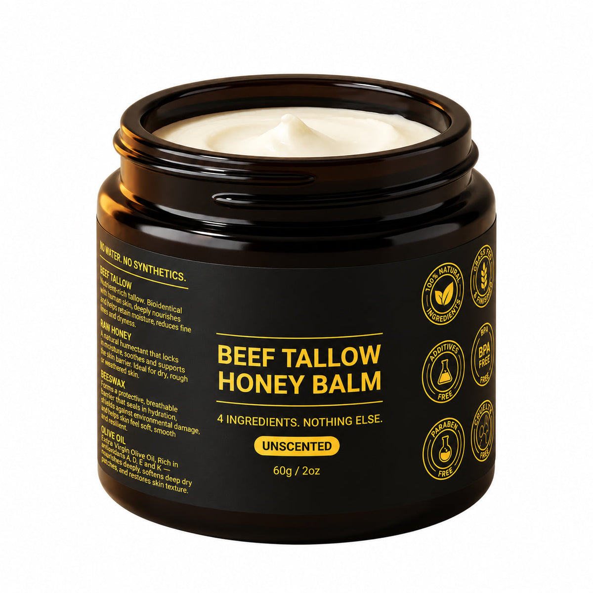TallowForge™ Men’s Tallow & Honey Skin Balm