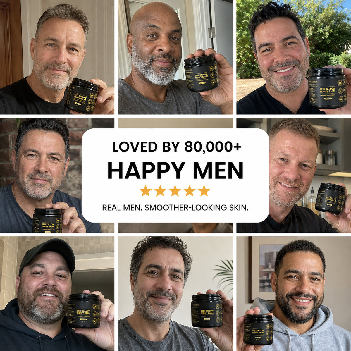 TallowForge™ Men’s Tallow & Honey Skin Balm