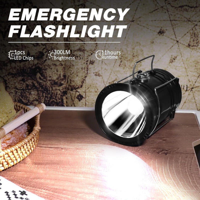 LumiTrail™ Solar & USB Emergency Camping Lantern