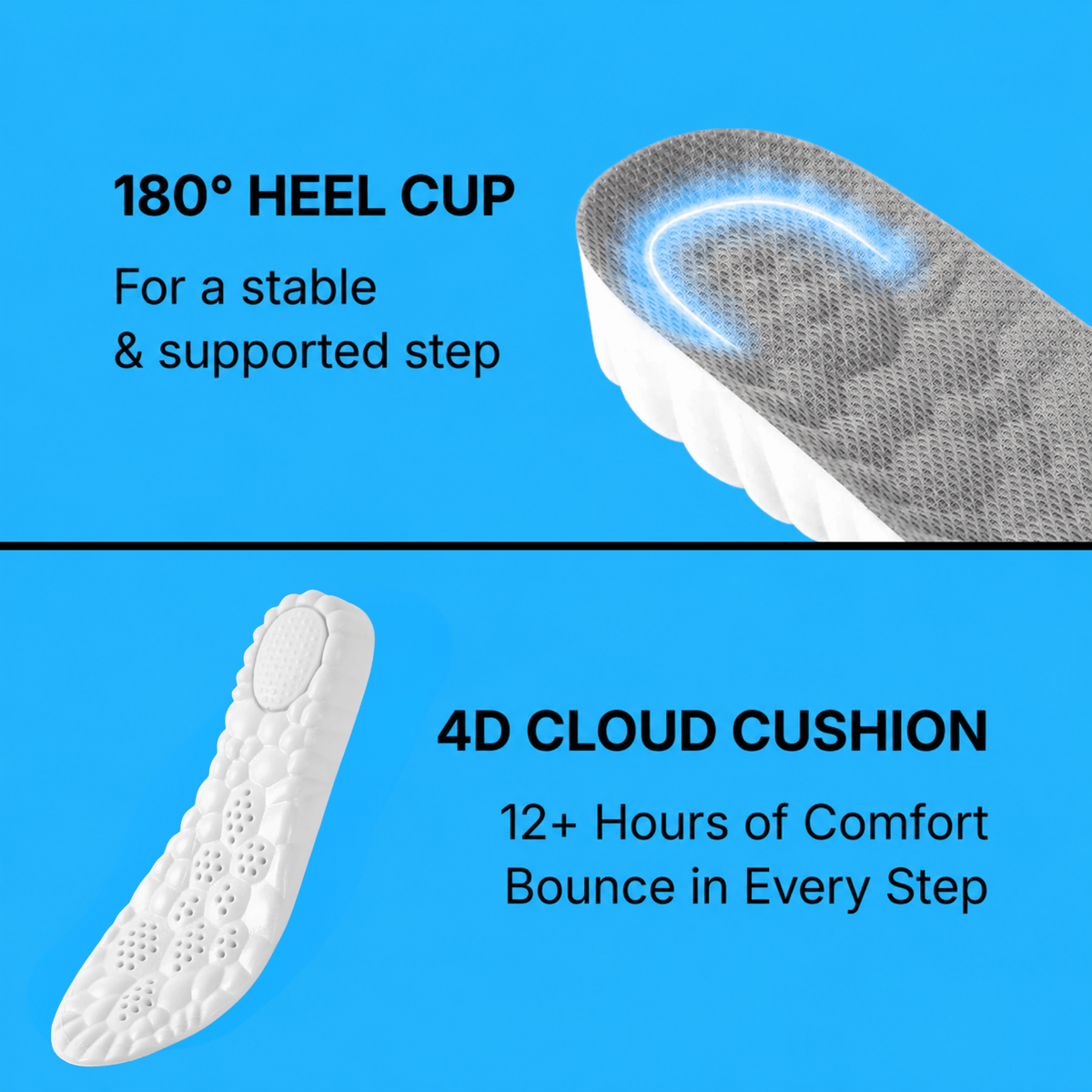 OrthoLift™ Cushioned Height-Boosting Insoles