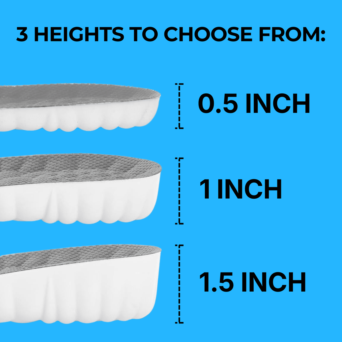OrthoLift™ Cushioned Height-Boosting Insoles