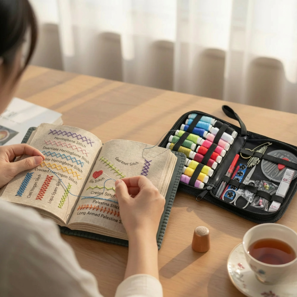 Stichruhe™ Embroidery Book | Creative Stitching Without Screens & Relaxing Quality Time