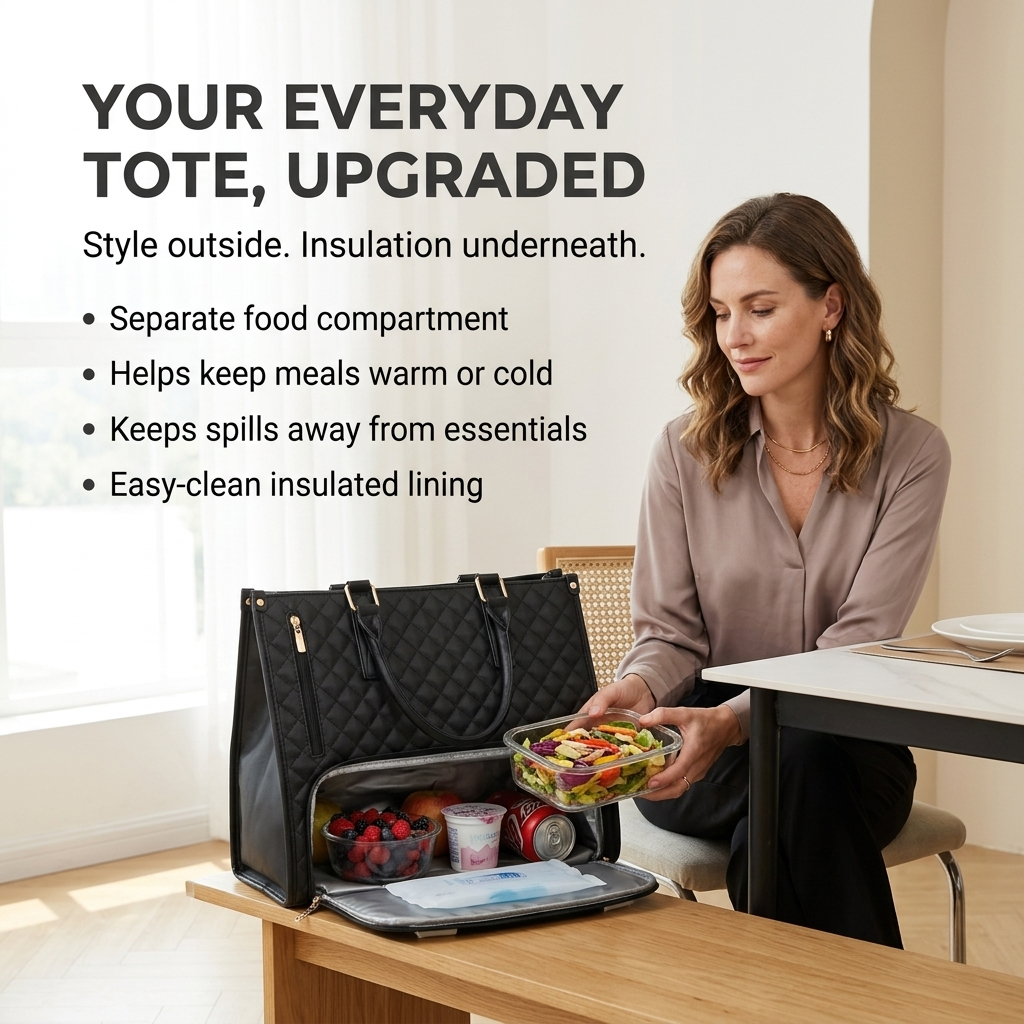 CarryLuxe™ 3-in-1 Multi-Function Tote Bag