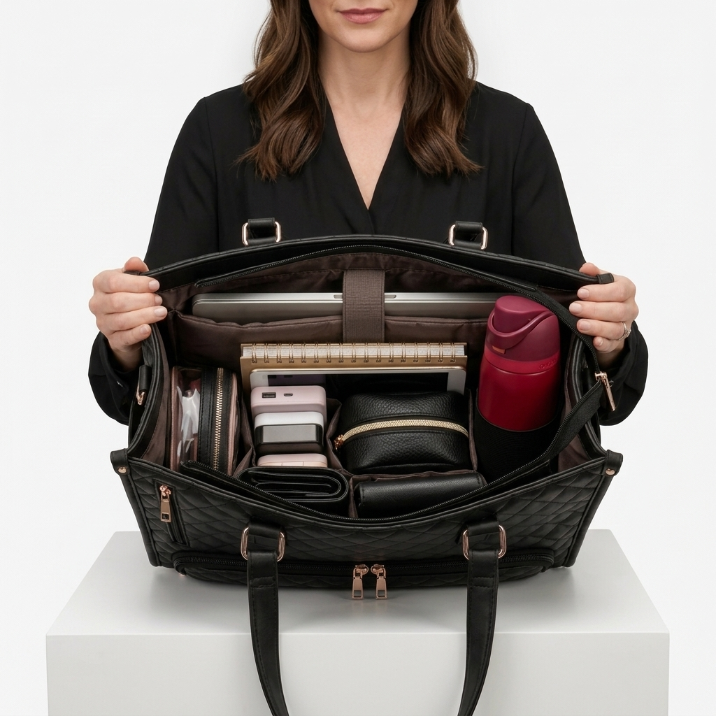 CarryLuxe™ 3-in-1 Multi-Function Tote Bag