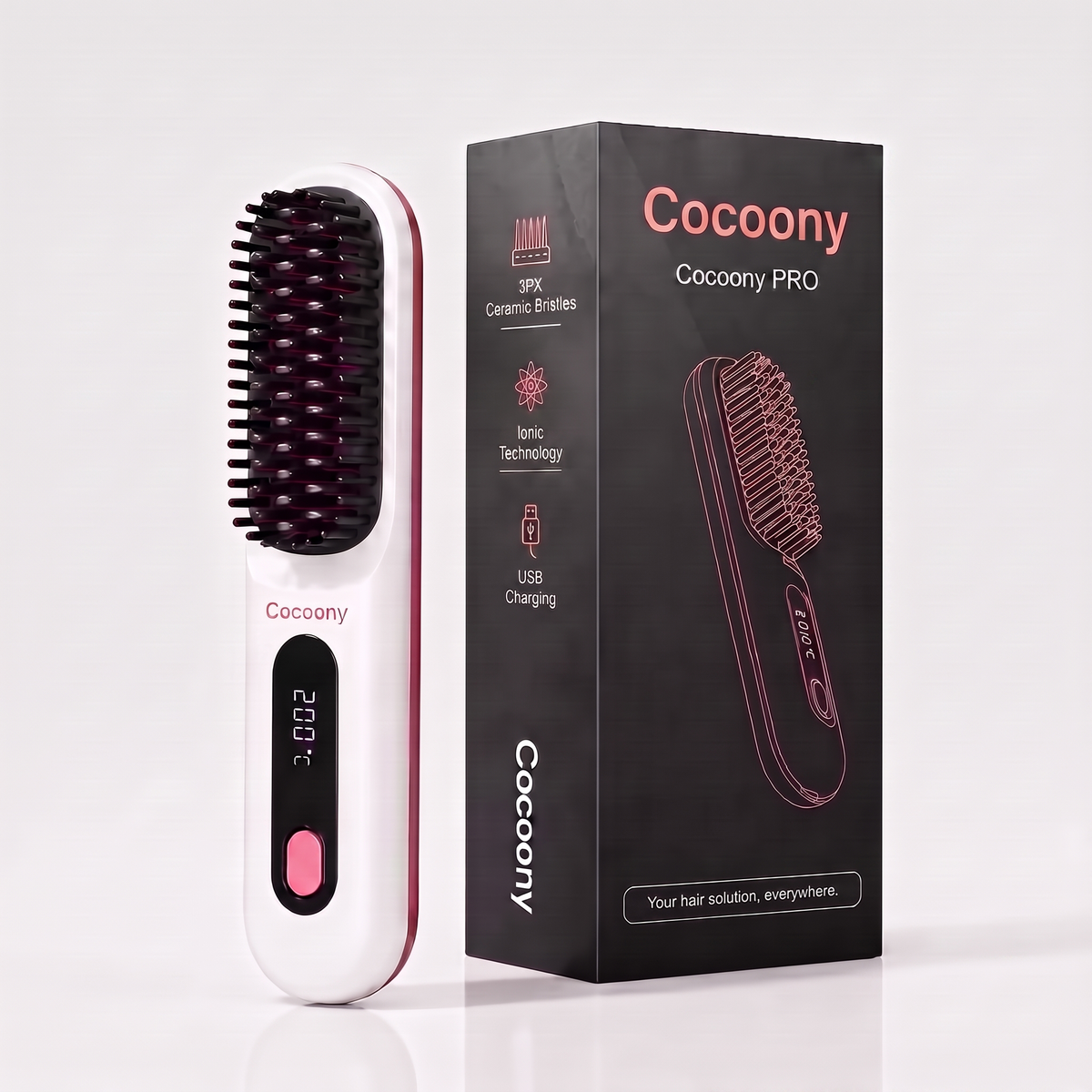 SilkGlide™ Cordless Straightening Brush