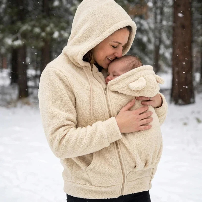 MamaNest™ Cozy Babywearing Sherpa Hoodie