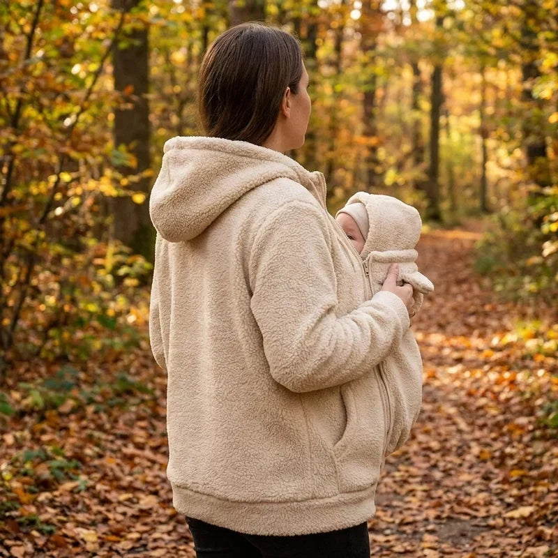 MamaNest™ Cozy Babywearing Sherpa Hoodie