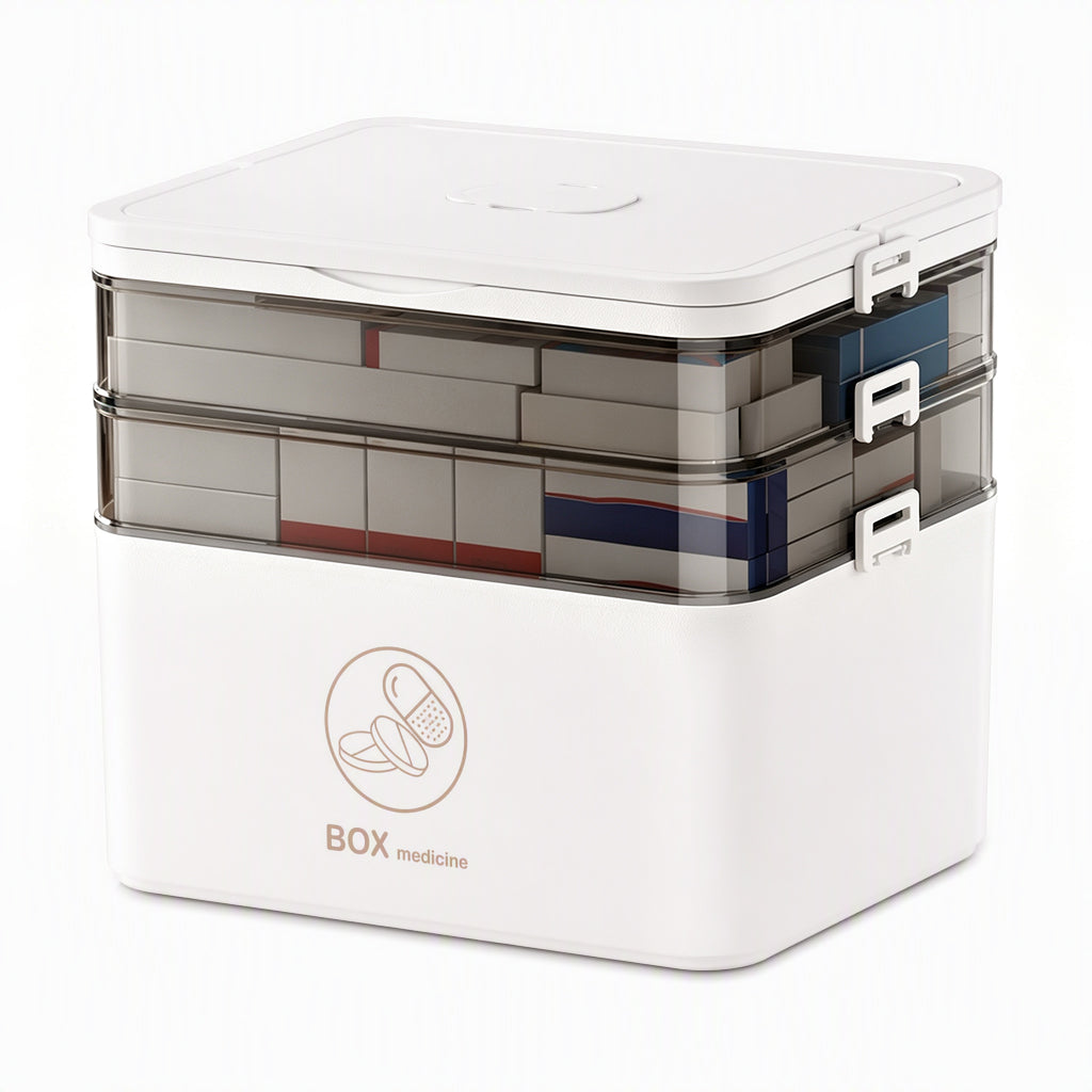MediNest™ Medication Storage Box | Organised Compartments & Easy Portable Storage