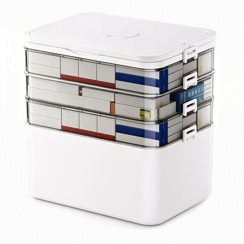 MediNest™ Medication Storage Box | Organised Compartments & Easy Portable Storage