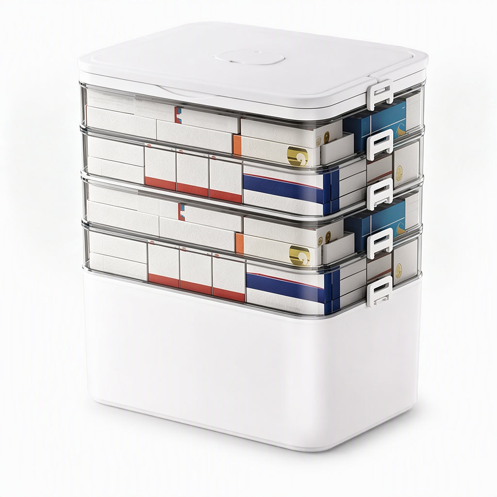 MediNest™ Medication Storage Box | Organised Compartments & Easy Portable Storage